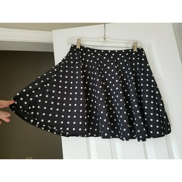 Polka Dot Skater Skirt - Picture 2 of 4